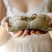 Image of burlap - rustic ring bearer pillow