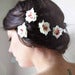 Image of jupiter - pink and ivory rose hair clip set