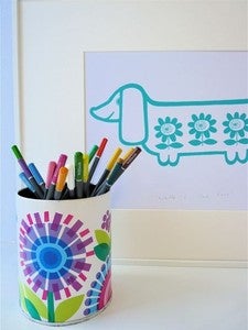 Image of Jane Foster Sausage Dog Screenprint