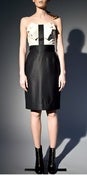Image of Marek Langer Bow Fronted Strapless Dress