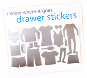 Image of Drawer Organizer Stickers - Big Girl