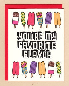 Image of Betty Turbo: Favorite Flavor Notecard