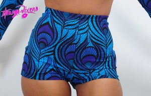 Image of Peacock Seduction High waist Shorts