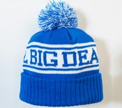 Image of 2012 Big Deal Blue Bobble Hat Beanie With A 2 Tone Bobble