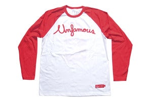 Image of Laser 2 years Unfamous anniversary raglan tee