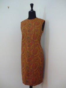 Image of 60s paisley print mod shift dress