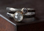 Image of White Rose Cut Diamond Ring