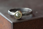 Image of Natural Green Rose Cut Diamond Ring 