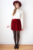 Image of tulips and hearts blouse