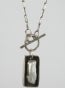 Image of Freshwater Pearl Toggle Moat Necklace