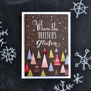 Image of "Where The Treetops Glisten" Holiday Card