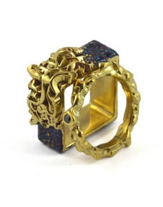 Image of Artifice Ring Set Opal/Brass