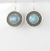 Image of Amazonite Round Moat Drop Earrings