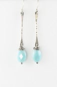 Image of Amazonite Swingy Stick Earrings