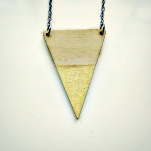 Image of Gold Tip // Triangle Necklace