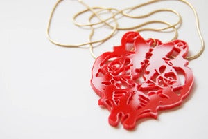 Image of Necklace : Red