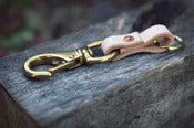 Image of leather key lanyard