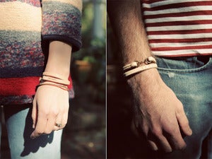 Image of KIN leather wrap bracelet