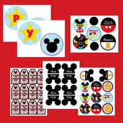 Image of Mickey Mouse printable Birthday party collection