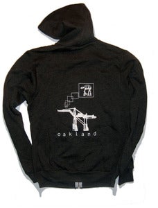 Image of Oakland AT-AT unisex zip-hoodie HEATHER CHARCOAL