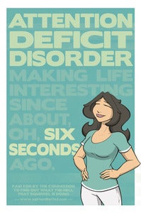 Image of Attention Deficit Disorder Poster - BIG!