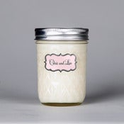 Image of 24 (40h) wedding candles with customised label
