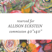Image of commission flowers for allison 40"x40"