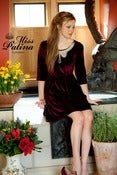 Image of Winter Wonderland Dress (maroon)
