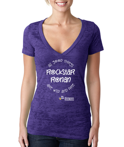 Image of Rockstar Ronan Burnout Ladies V-Neck