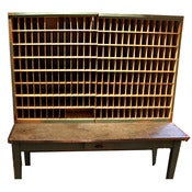 Image of Vintage Postal Mail Shelf