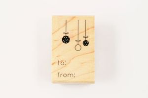 Image of ORNAMENT TO/FROM STAMP