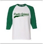 Image of Unisex GREEN Baseball Sleeve Tee