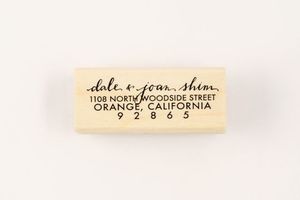 Image of CUSTOM CALLIGRAPHY ADDRESS STAMP