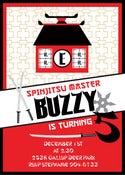 Image of Ninjago/ Ninja pritnable Birthday Invitation