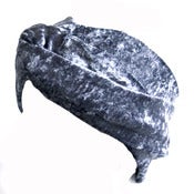 Image of Velvet Turban Headband - Charcoal
