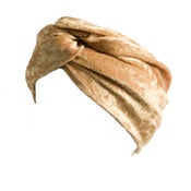 Image of Velvet Turban Headband - Mustard