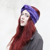 Image of Velvet Turban Headband - Mauve