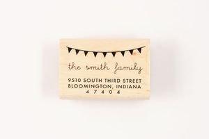 Image of CUSTOM BUNTING ADDRESS STAMP