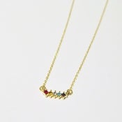 Image of Petite Rainbow Gem Necklace