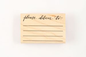 Image of PLEASE DELIVER TO CALLIGRAPHY STAMP