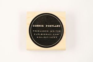 Image of CUSTOM SPOT BUSINESS CARD STAMP