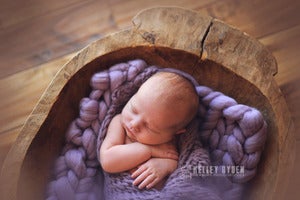 Image of Lilac Big Bump Blanket *Devoted Knits Original*