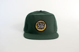 Image of STAY WEIRD Snap Back - Green