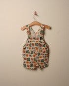 Image of c. 1980s seaside print dungarees
