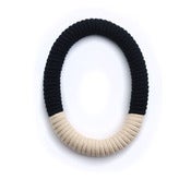 Image of Two Tone Necklace - Black/Natural