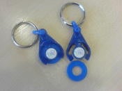 Image of DSC Trolley token key rings