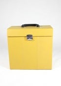 Image of Yellow Leather 12" Record Box