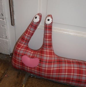 Image of GIGANTIC Tartan Mc Slug Draught Excluder/Boyfriend