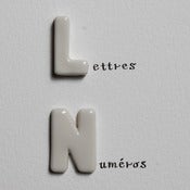 Image of Lettres et Chiffres en porcelaine