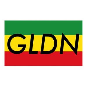 Image of GLDN Box Logo Sticker in RASTA 